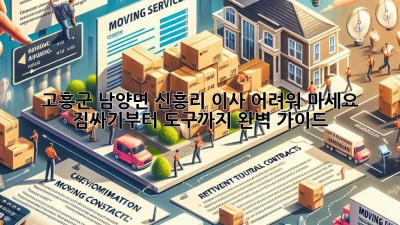 고흥군 남양면 신흥리 이사, 어려워 마세요! 짐싸기부터 도구까지 완벽 가이드