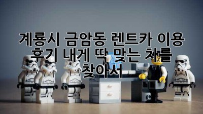 계룡시 금암동 렌트카 이용 후기: 내게 딱 맞는 차를 찾아서!🚗